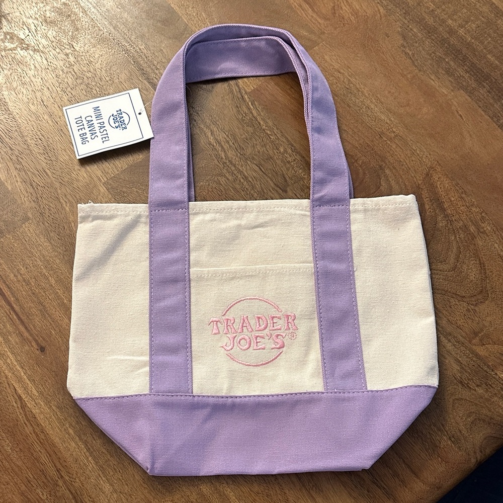Lavender Trader Joe’s Accent Canvas Tote Bag